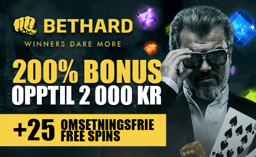 Nå er det bonus o’rama hos Bethard Casino! Bethard