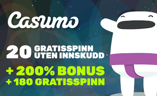 Det hagler bonus og free spins hos Casumo casino! Casumo