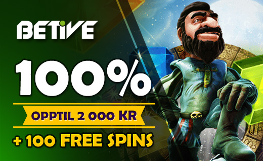 Betive gir deg opptil enorme 10 000 kr i bonus! Betive casino online