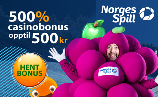NorgesSpill forvandler 100 kroner til 600 kroner! Norgesspill casinobonus