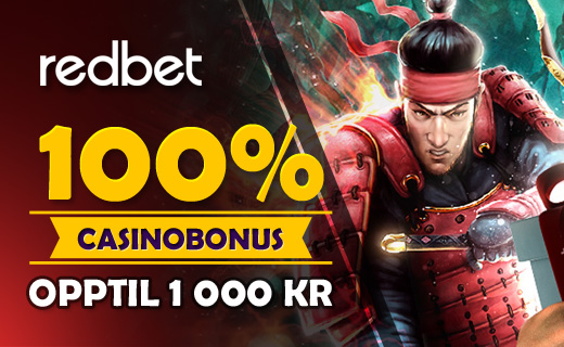 Du får tre heftige innskuddsbonuser hos Redbet! Redbet tilbud
