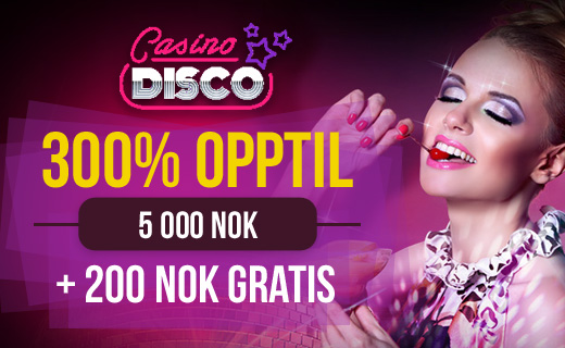 Snurr deg til en storgevinst hos Casino Disco! CasinoDisco tilbud