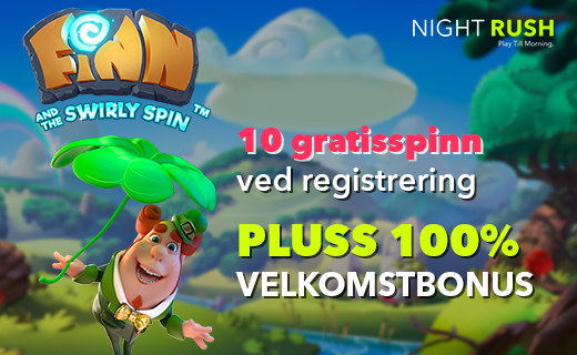 NightRush gir deg opptil 10 000 kroner i bonus! Nightrush casino