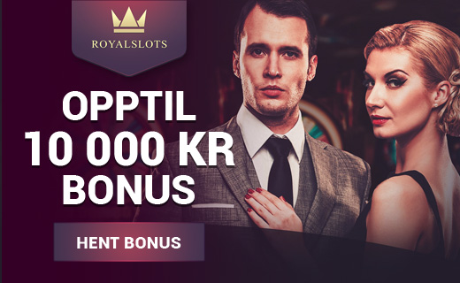 Få 10 000 kr i bonus hos kongelige Royal Slots! Royal Slots casino online