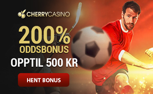 Cherry gir nå bort stor oddsbonus på hele 200%! Cherry odds online
