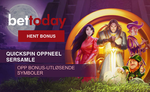 BetToday: Prøv det nye bonussystemet fra Quickspin Bettoday casinobonus