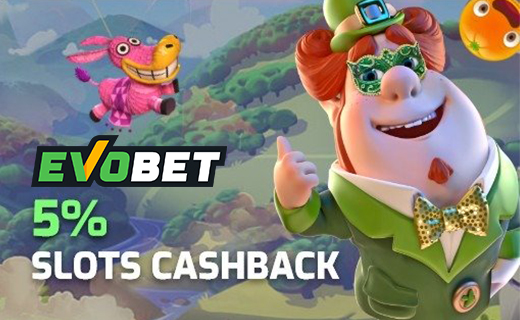 Fet cashback hos Evobet: få 5 % hver eneste dag! Evobet slots cashback