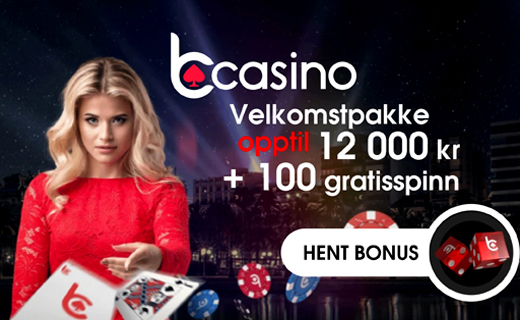 Få 12K i bonus og 100 gratisspinn hos bCasino! Bcasino casino bonus