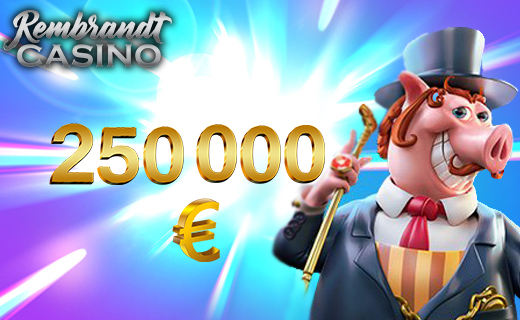 €250K i premier skal deles ut hos Rembrandt Casino Rembrant casino prize bonus