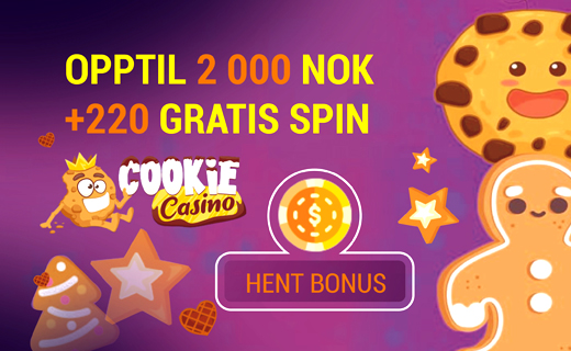 Cookie Casino har det søteste temaet på markedet! Cookie casino casinobonus