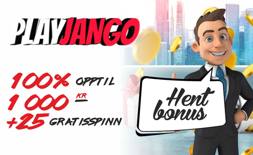 Play Jango: 25 free spins & 1 000 kr i bonus til alle! Play jango casinobonus