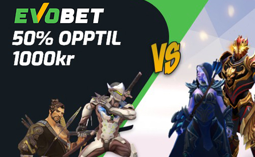 Evobet deler ut ukentlig eSports-bonus verdt €100 Evobet esport bonus