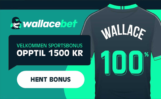 Wallacebet med stor bettingbonus på 1 500 kroner! Wallacebet sports