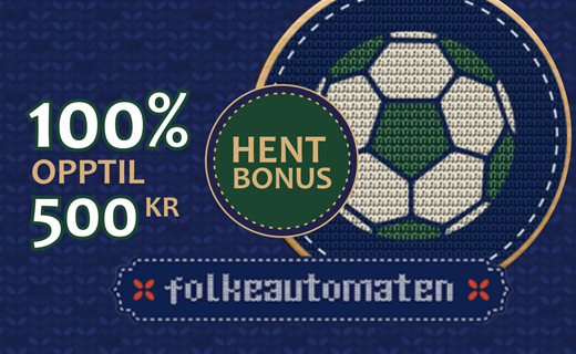 Folkeautomaten deler ut bettingbonus verdt 500 kr! Folkeautomaten oddsbonus