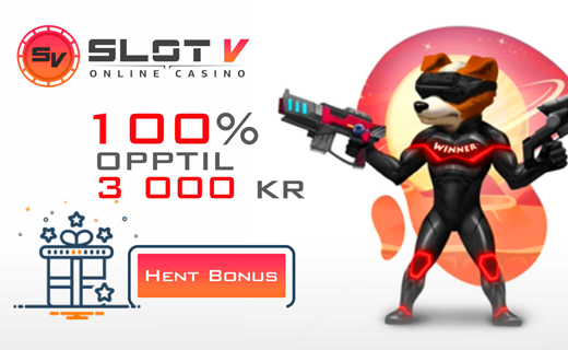 SlotV: Få 10 000 kr + free spins i velkomstpakken Slotv casinobonus