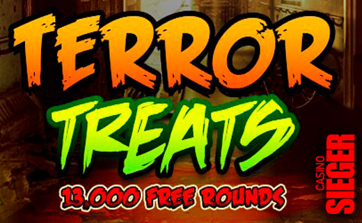 Halloween hos Casino Sieger: 13 000 FS skal bort Casino sieger terror treats