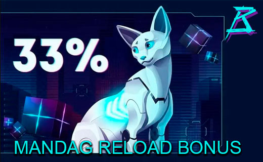 Mr Bit: Få en mandagsbonus på 33 % hver eneste uke Mr bit monday reload bonus